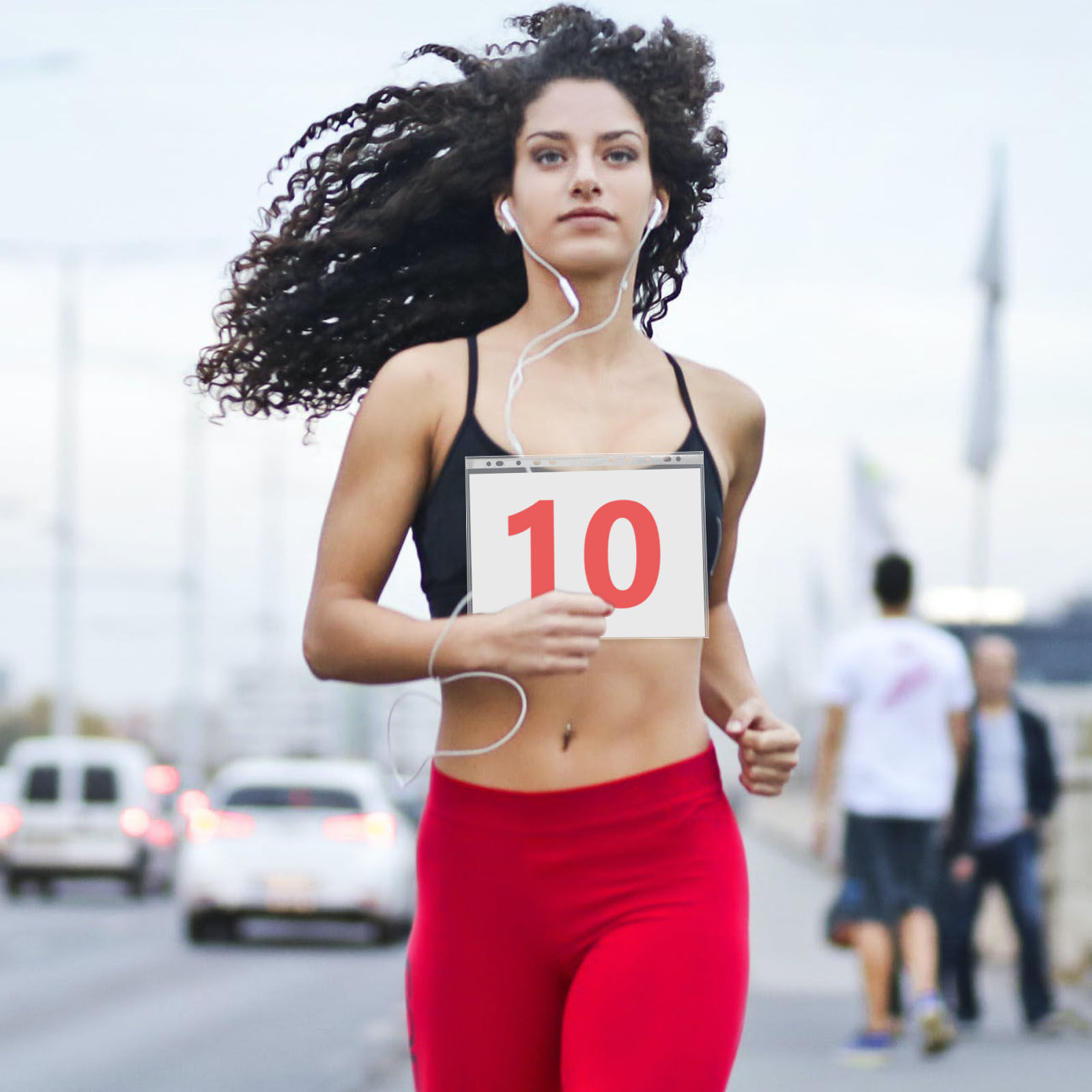 Race Bib - 100 protectores transparentes para números de