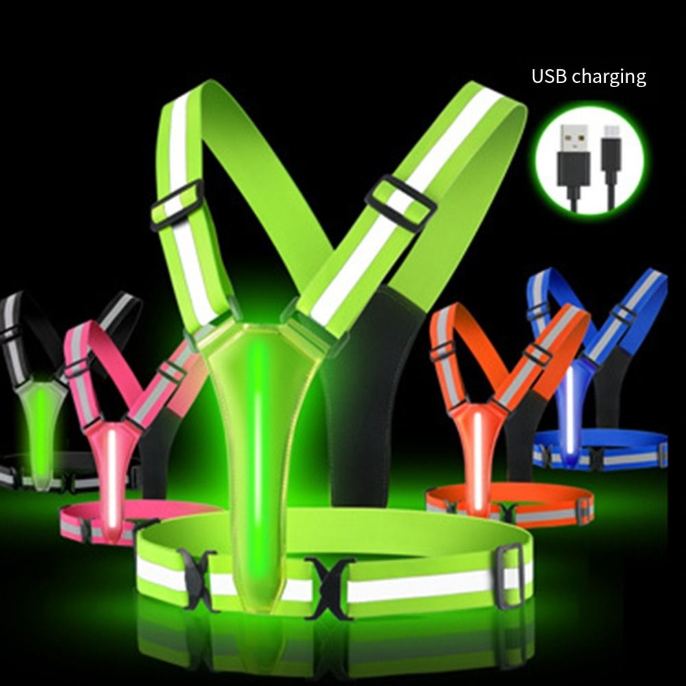 Chaleco reflectante LED recarg - Running Visibility Gear reseña y precio