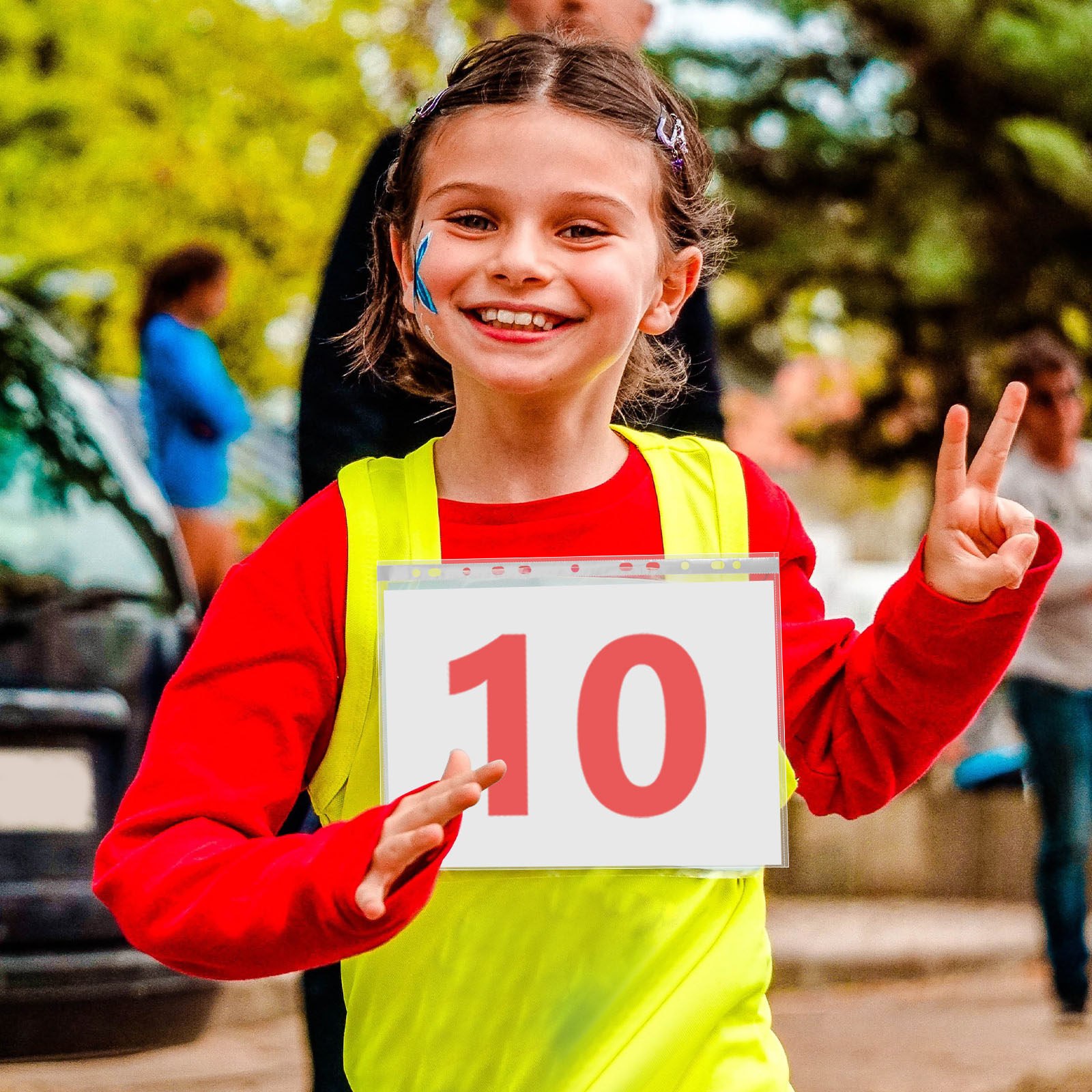 100 protectores transparentes  - Race Bib reseña y precio