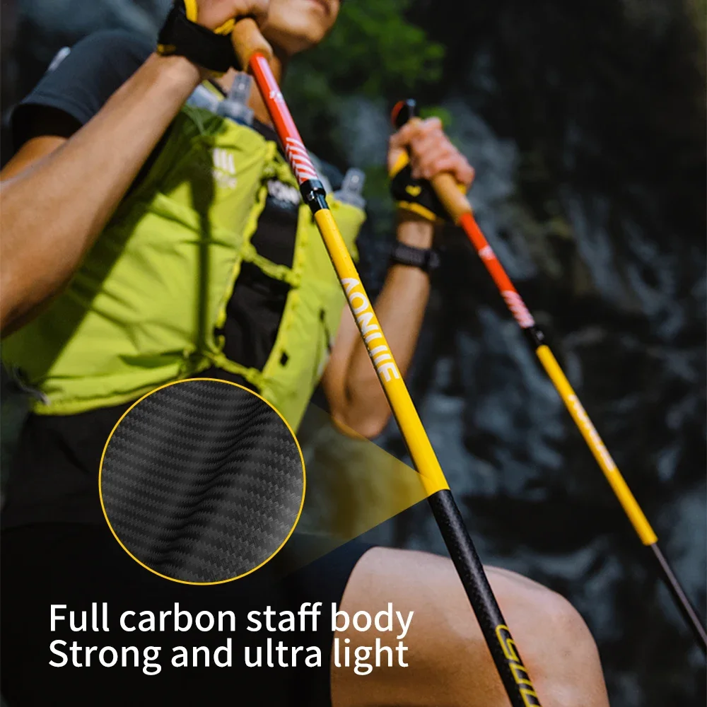 2 palos de senderismo plegable - Trekking Pole Carbon reseña y precio