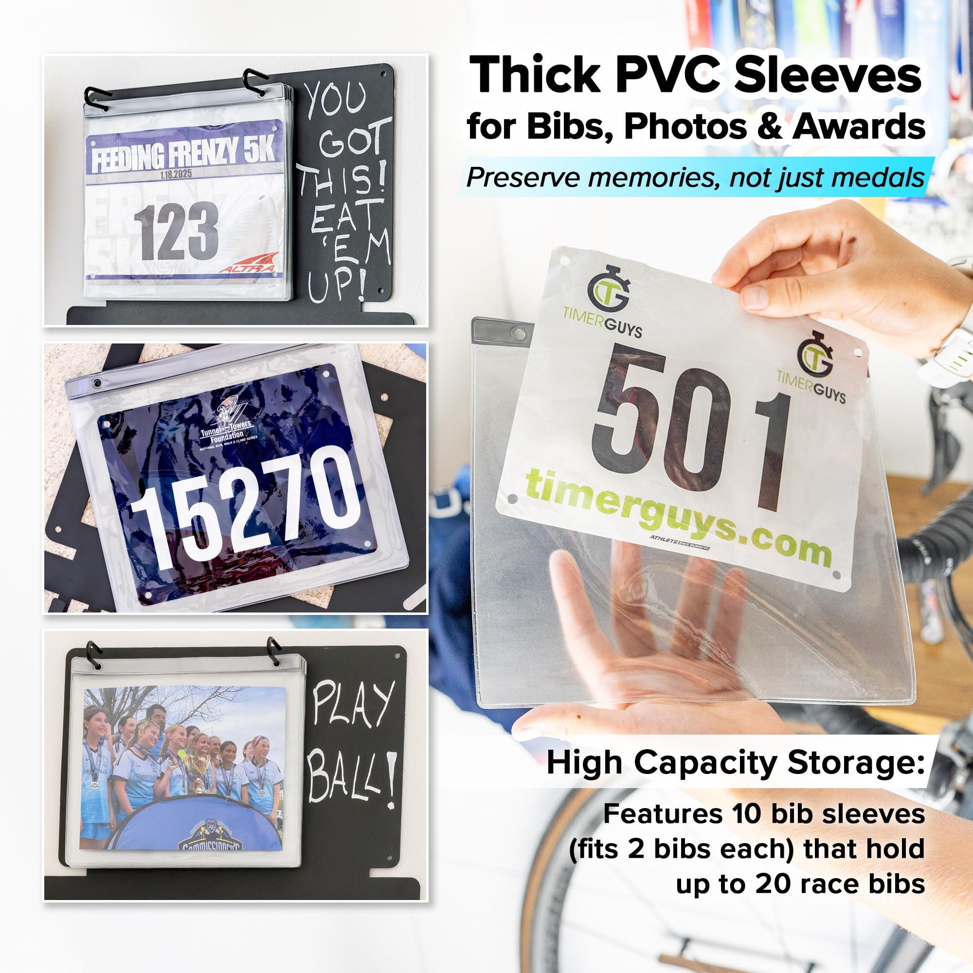 Expositor de Medallas para Cor - Race Bib reseña y precio