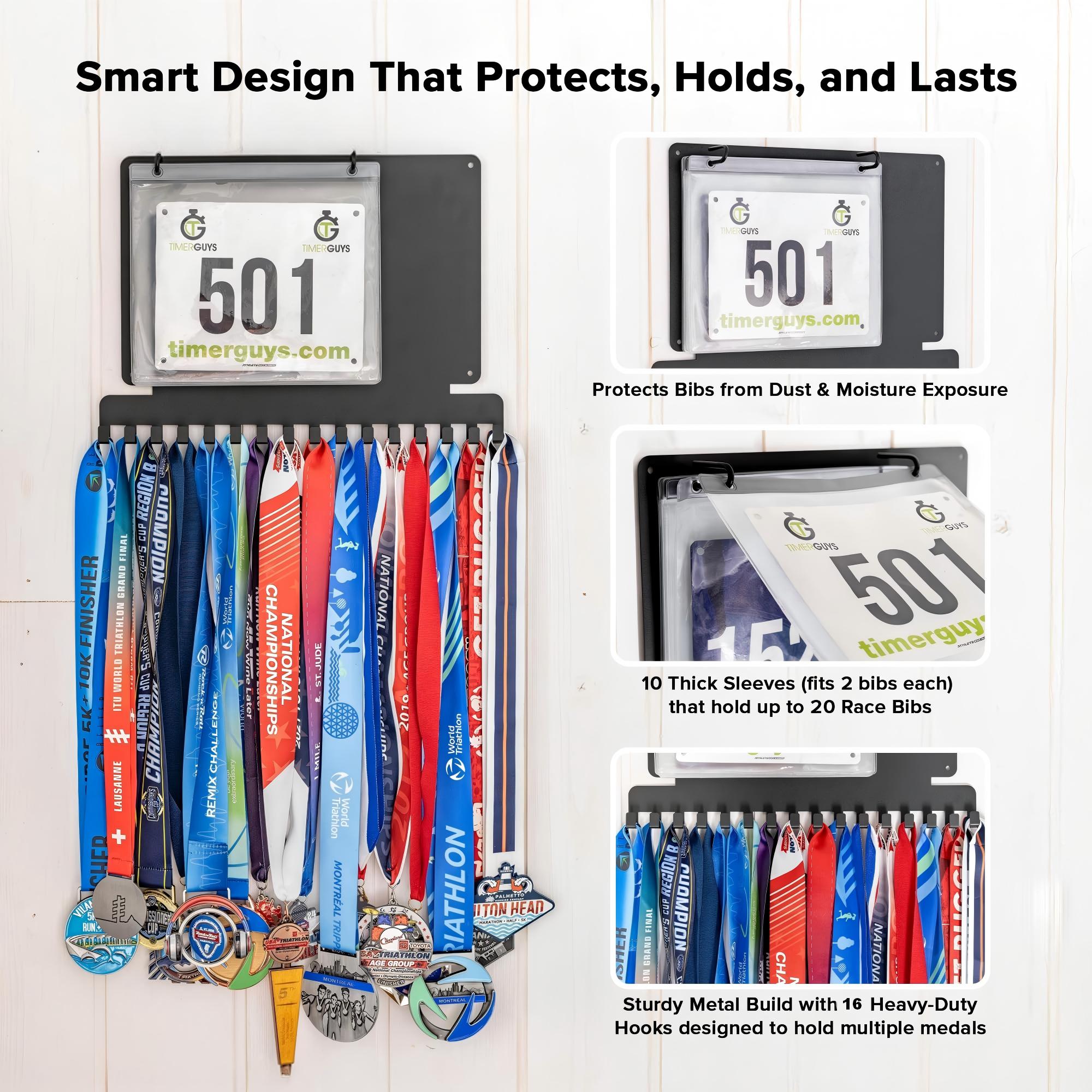Expositor de Medallas para Cor - Race Bib reseña y precio